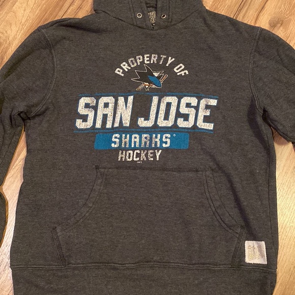 San Jose Sharks lightweight retro hooded sweatshirt - Picture 2 of 5